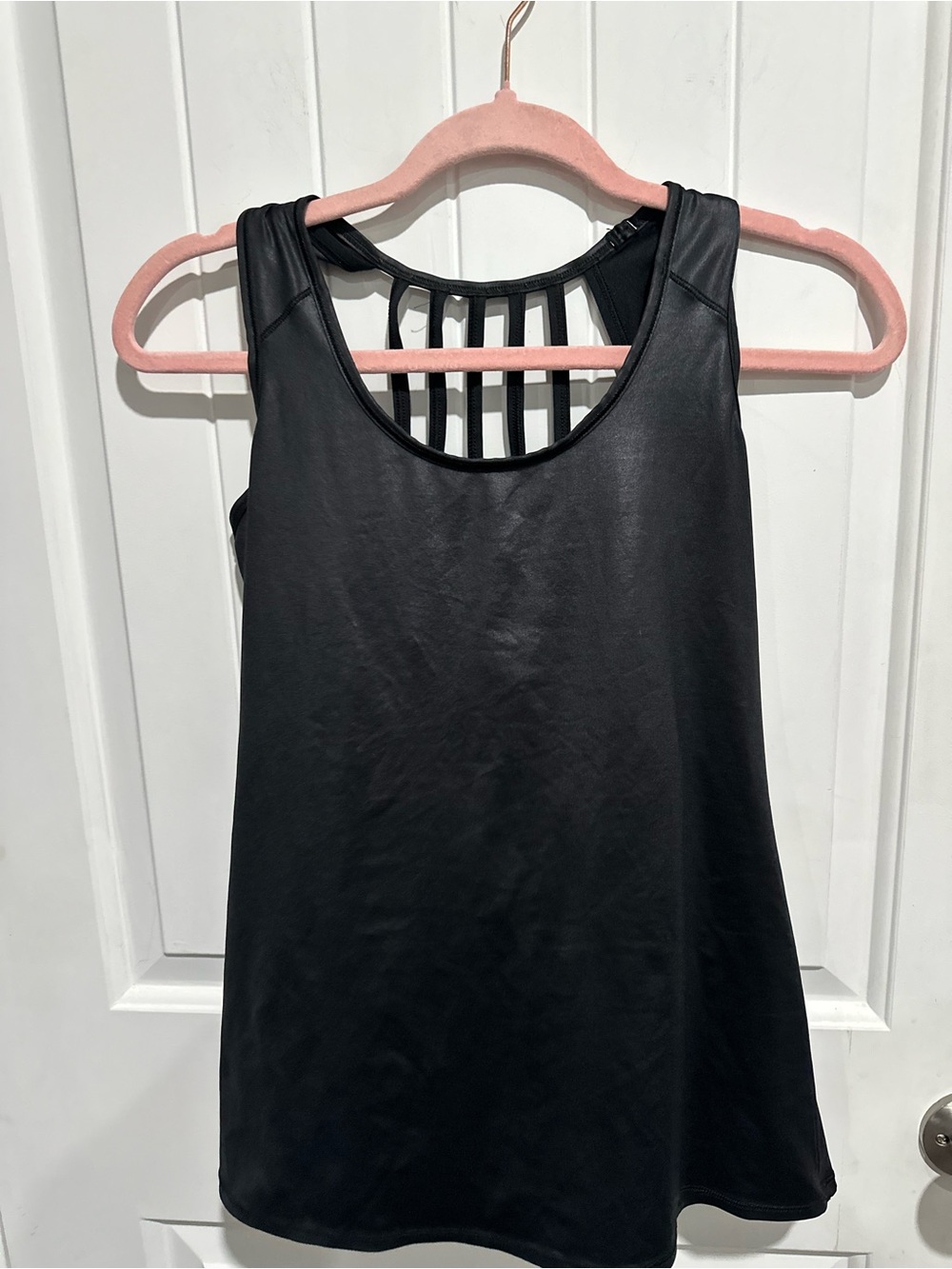 CALIA by Carrie Underwood Black Strappy-Back Tank